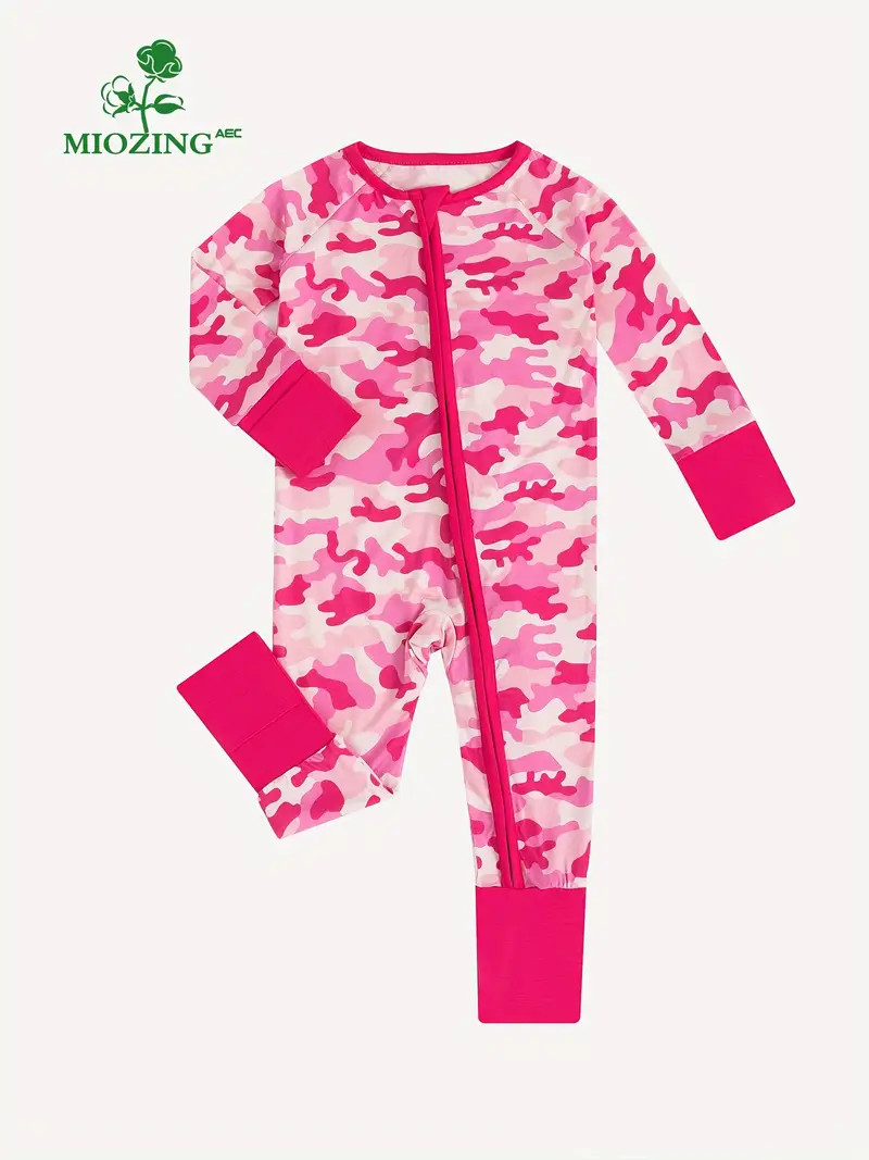 MIOZING Newborn Baby Comfy High-end Bamboo Fiber Colorful Print Elastic Jumpsuit Baby Bodysuit | Temu Affiliate Program