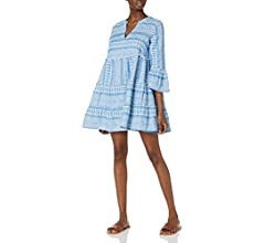 Mud Pie Women's Yarn-Dye Tiered Dress | Amazon (US)
