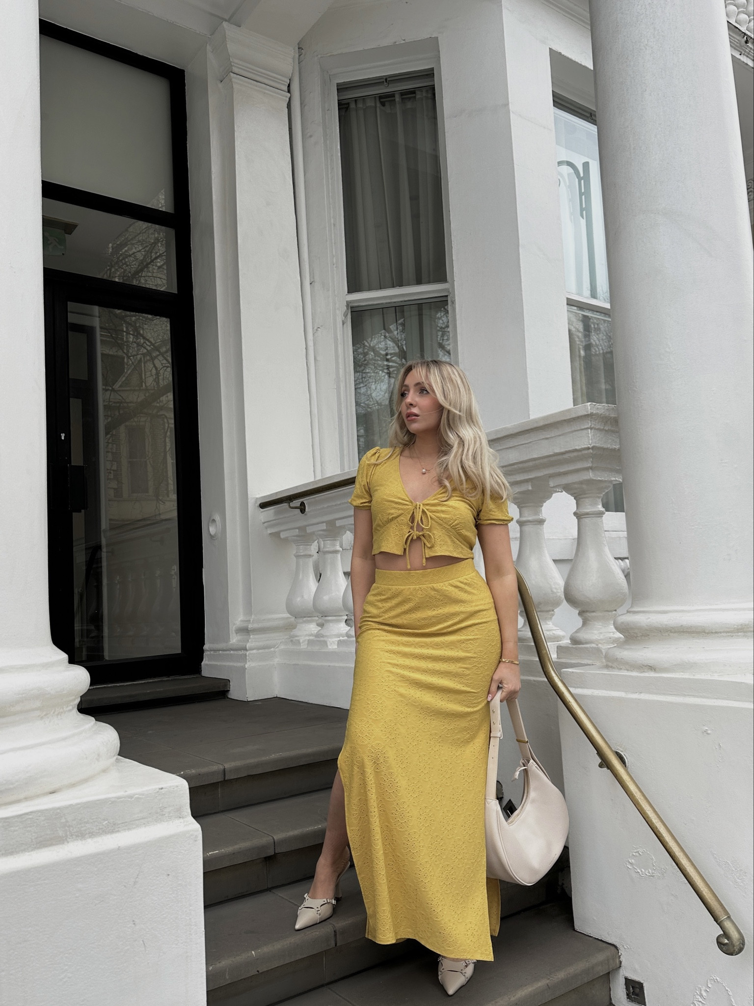 SOMETHING NEW PROJECT ITALY 🇮🇹 

Yellow max skirt and crop top two piece inspired by Italy. Paired with a Katie Loxton bag and Simmi London heels 

#LTKfindsunder100 #LTKstyletip #LTKeurope