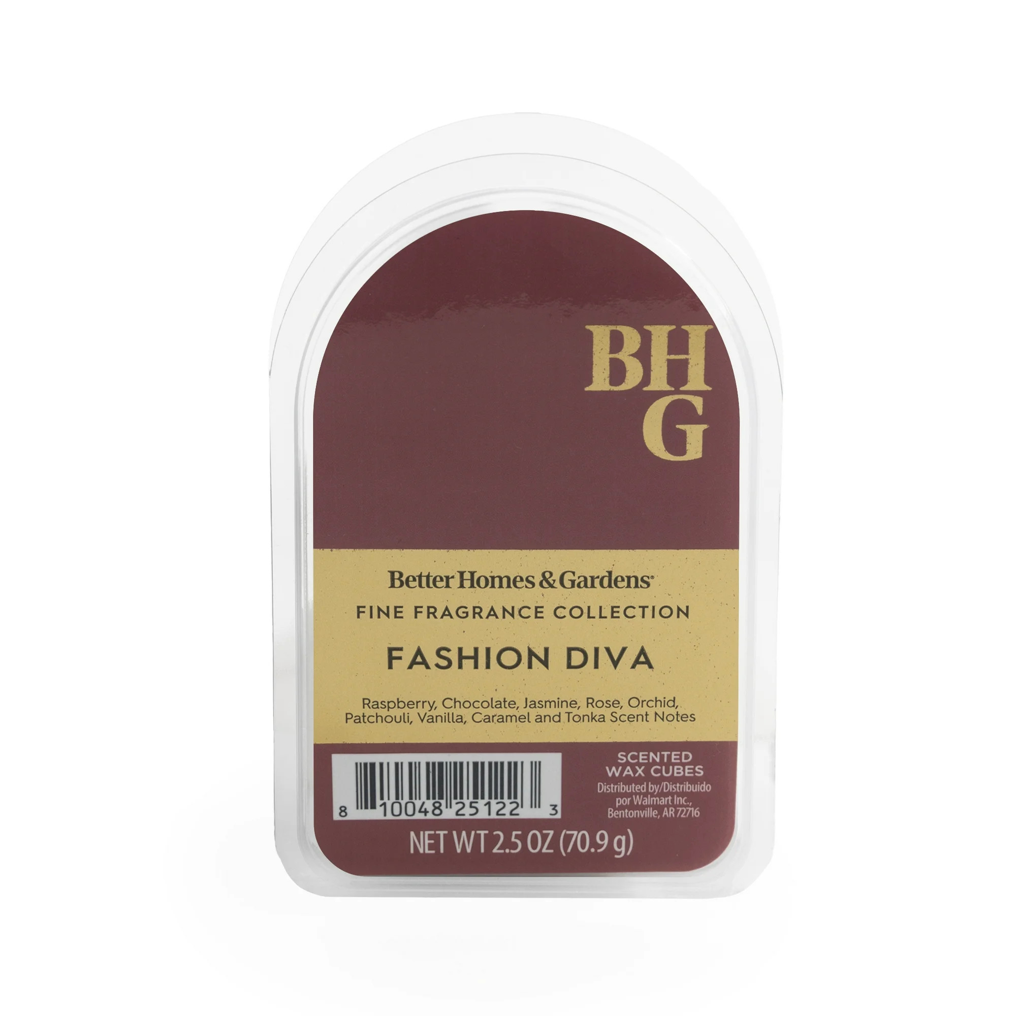 Better Homes & Gardens Fine Fragrance Collection, Fashion Diva Scented Wax Melts 2.5oz | Walmart (US)