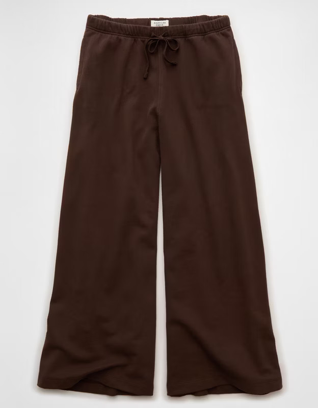 AE Everyday Luxe Wide-Leg Sweatpant | American Eagle Outfitters (US & CA)