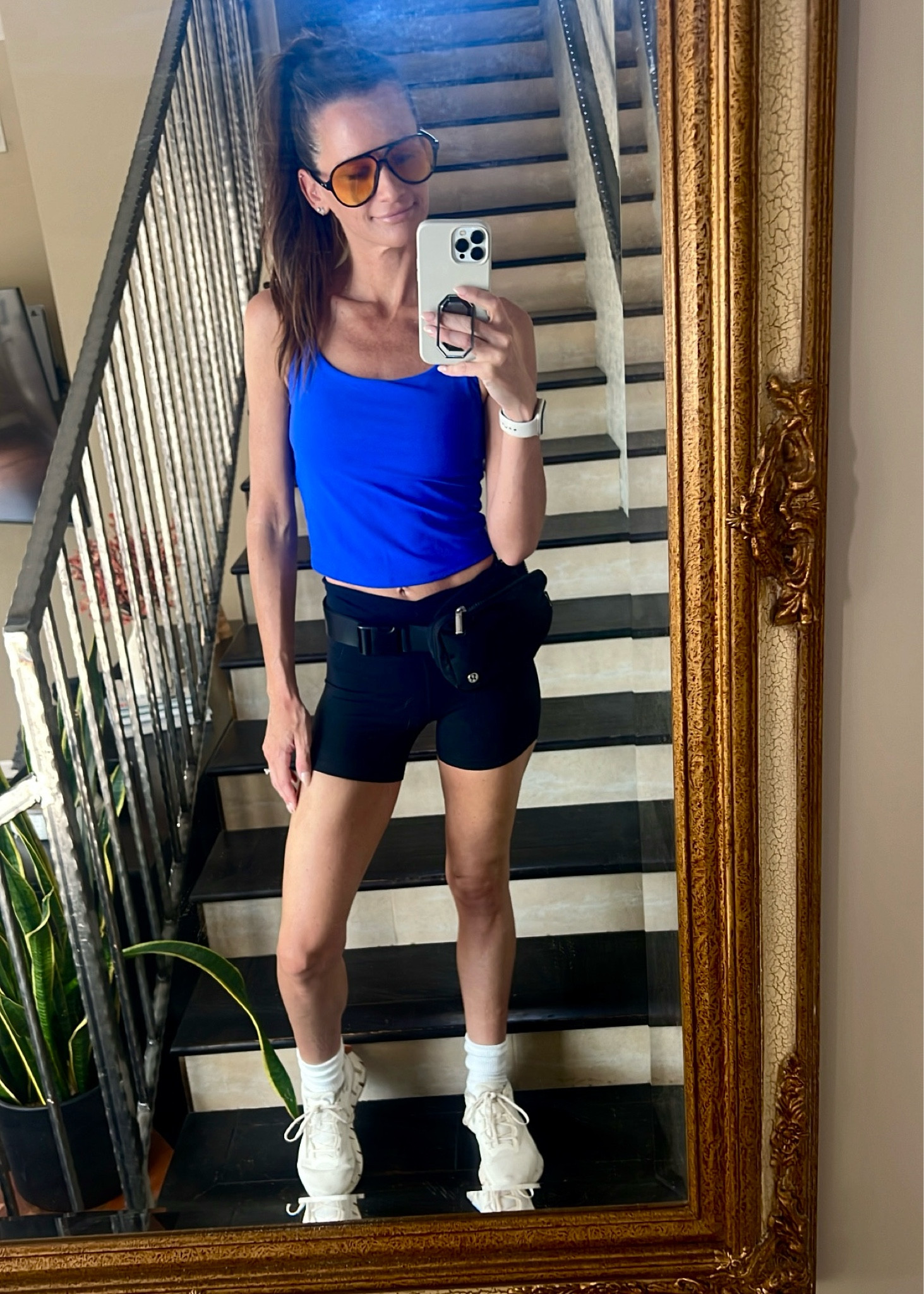 Fitness | workout | gym | summer outfit | biker shorts | sneakers | target | lululemon | belt bag | yoga | pilates | sunglasses | casual outfit | summer | shorts | tank | athletic | activewear | active 

#LTKtravel #LTKfitness #LTKActive