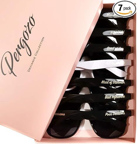 Bridesmaid Proposal Gifts Sets Bachelorette Party Gifts - Funny Bachelorette Sunglasses 7 Pack - ... | Amazon (US)