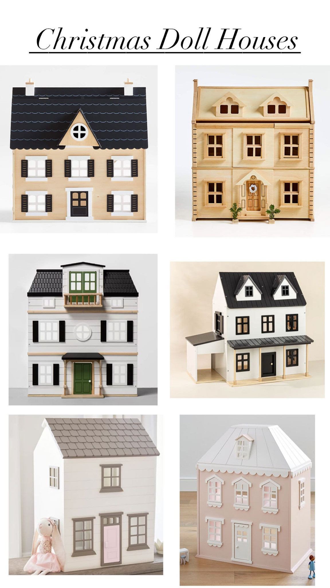 Christmas doll houses!! The perfect gift for a toddler girl or little girl! 

#LTKHoliday #LTKSeasonal