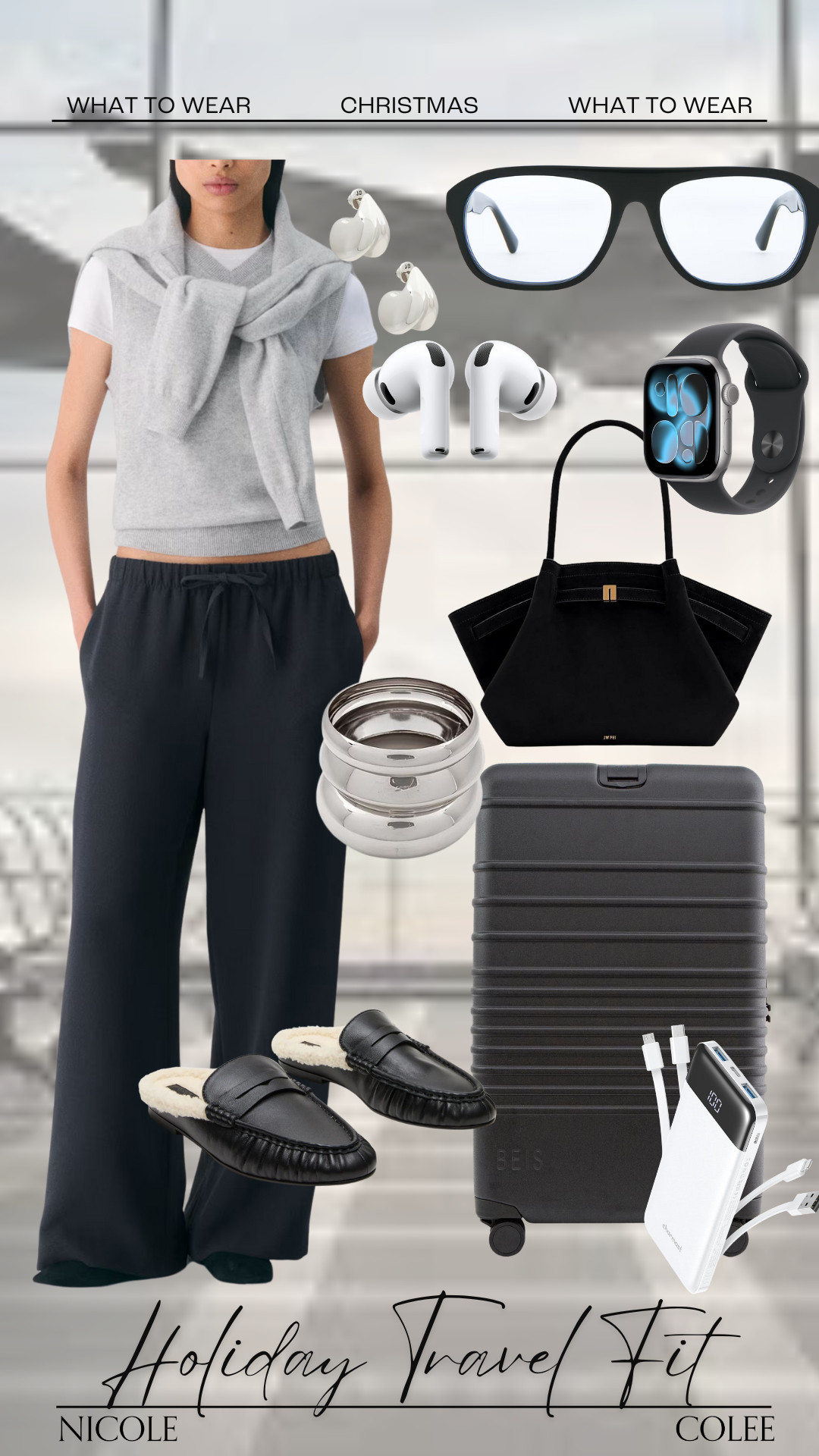What to Wear: Holiday Travel Favorites to make your life easier. 

Nicole colee, airport fit, suitcase, travel  

 #LTKGiftGuide #LTKHoliday #LTKTravel