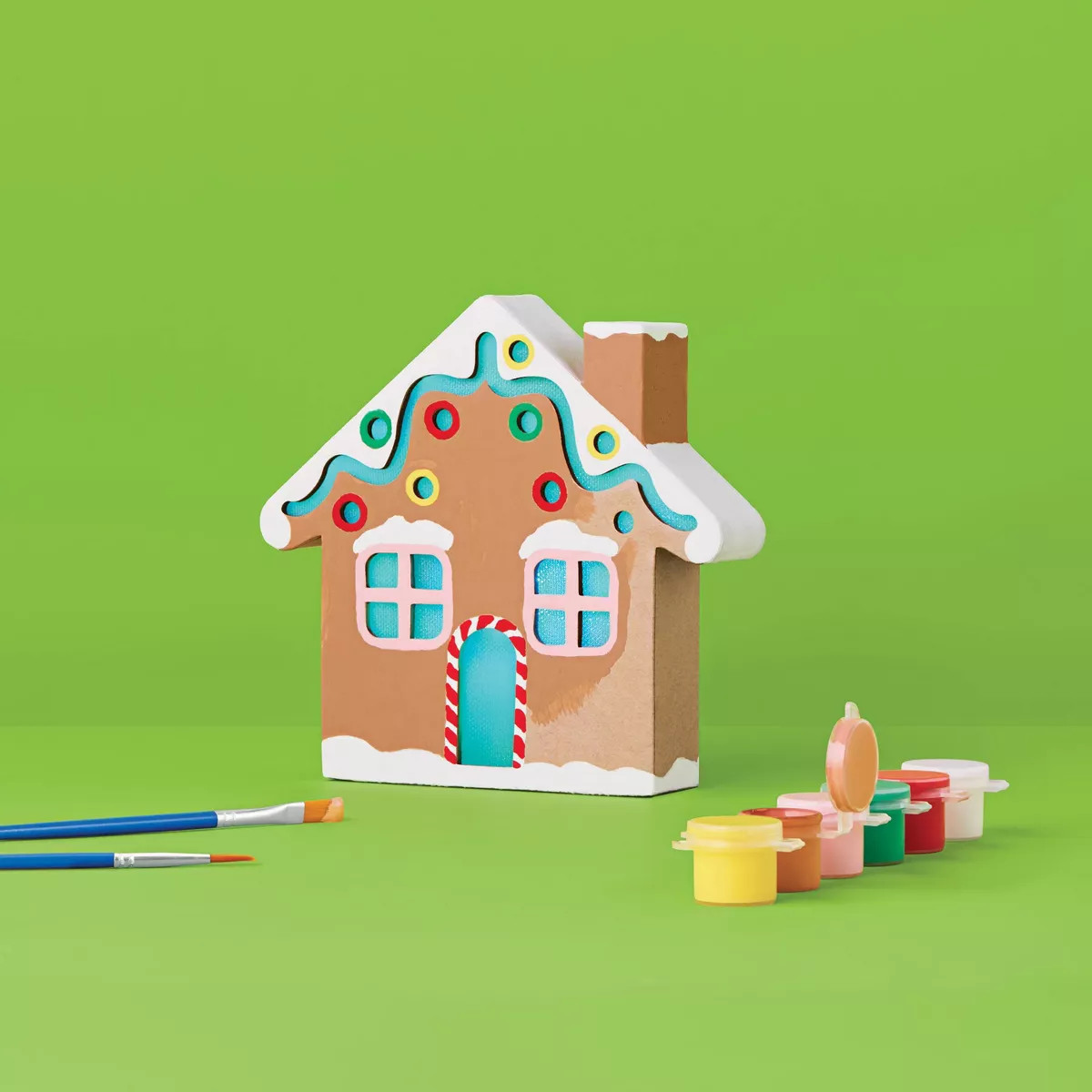 Christmas Craft Lit Paperboard Gingerbread House Kit - Mondo Llama™ | Target