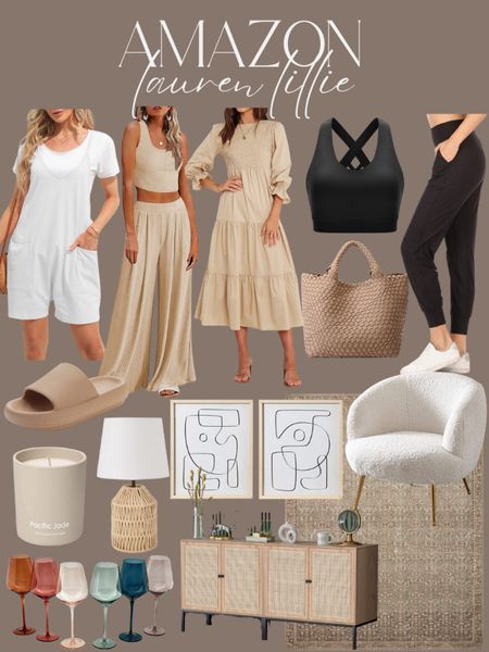 Amazon finds. 

Romper. Lounge set. Maxi dress. Activewear. Sandals. Tote bag. Home decor. Neutral home decor. Living room. Rug. Bedroom. Amazon home. Amazon decor. Amazon fashion. Spring outfits  

#LTKhome #LTKunder100 #LTKSeasonal