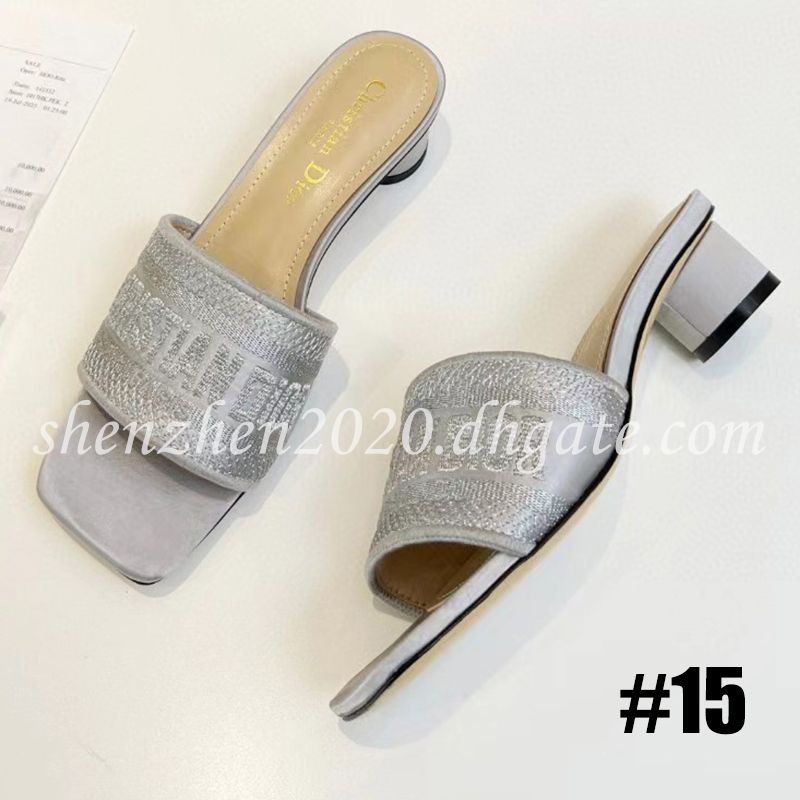 Di-or Y-S-L Premium Quality Dupe Fashion Women's Mules Flat Slippers Sandals for Summer Slides | DHGate