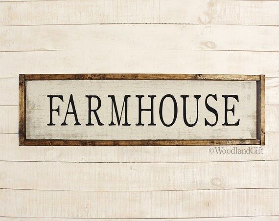 Farmhouse Sign | Framed Farmhouse Sign | Long Farmhouse Sign | 8x30 | Rustic Farmhouse Sign | Vintag | Etsy (US)