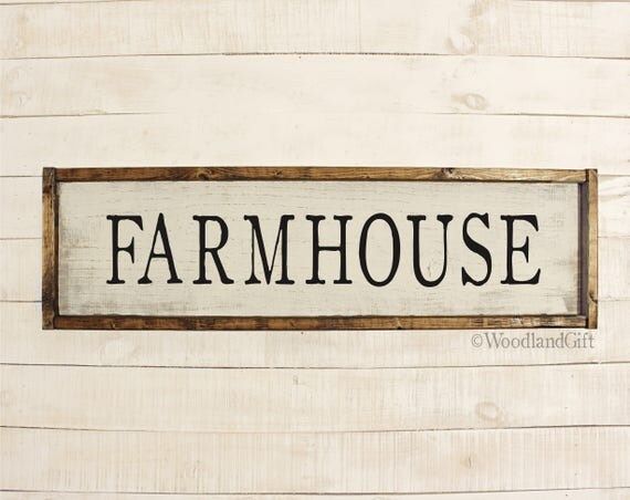 Farmhouse Sign | Framed Farmhouse Sign | Long Farmhouse Sign | 8x30 | Rustic Farmhouse Sign | Vintag | Etsy (US)