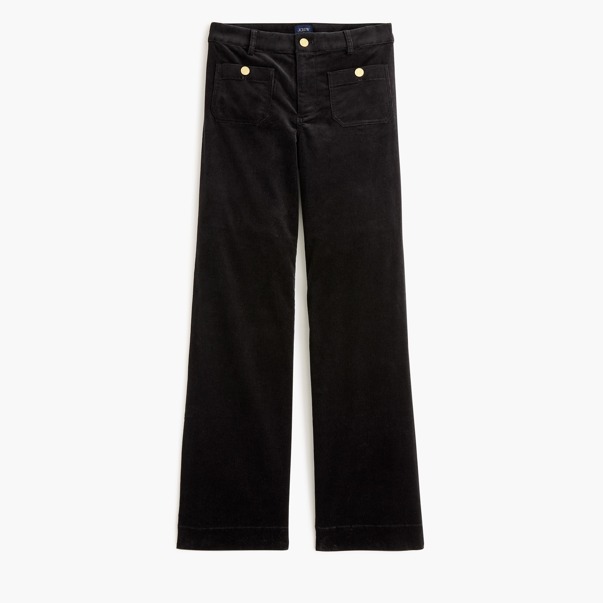 Tall corduroy Lizzie sailor high-rise patch-pocket wide-leg pant | J.Crew Factory