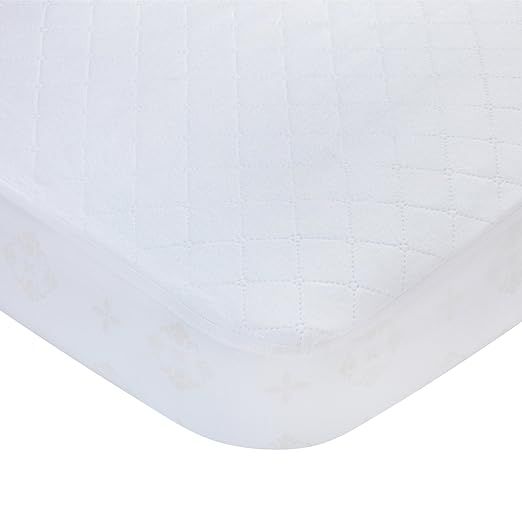 Carters Waterproof Fitted Quilted Crib and Toddler Protective Mattress Pad Cover, White | Amazon (US)