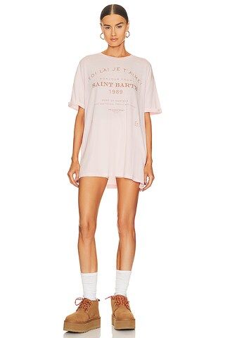 The Laundry Room Saint Barth 89 Oversize Tee in Blush Pink from Revolve.com | Revolve Clothing (Global)