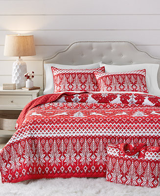Fair Isle 3-Pc. Quilt Bag Set, Twin, Exclusively for Macy's | Macy's