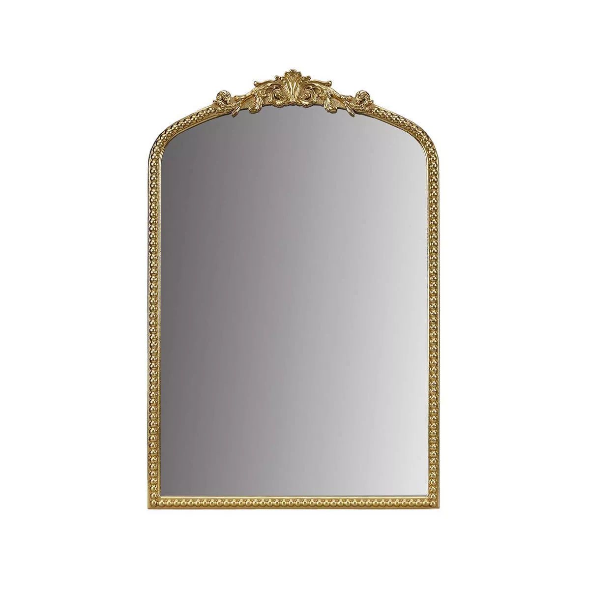 Lilbeth Beaded Arch Wall Decor Mirror Gold - Madison Park: Vintage-Inspired, Resin Details, MDF F... | Target