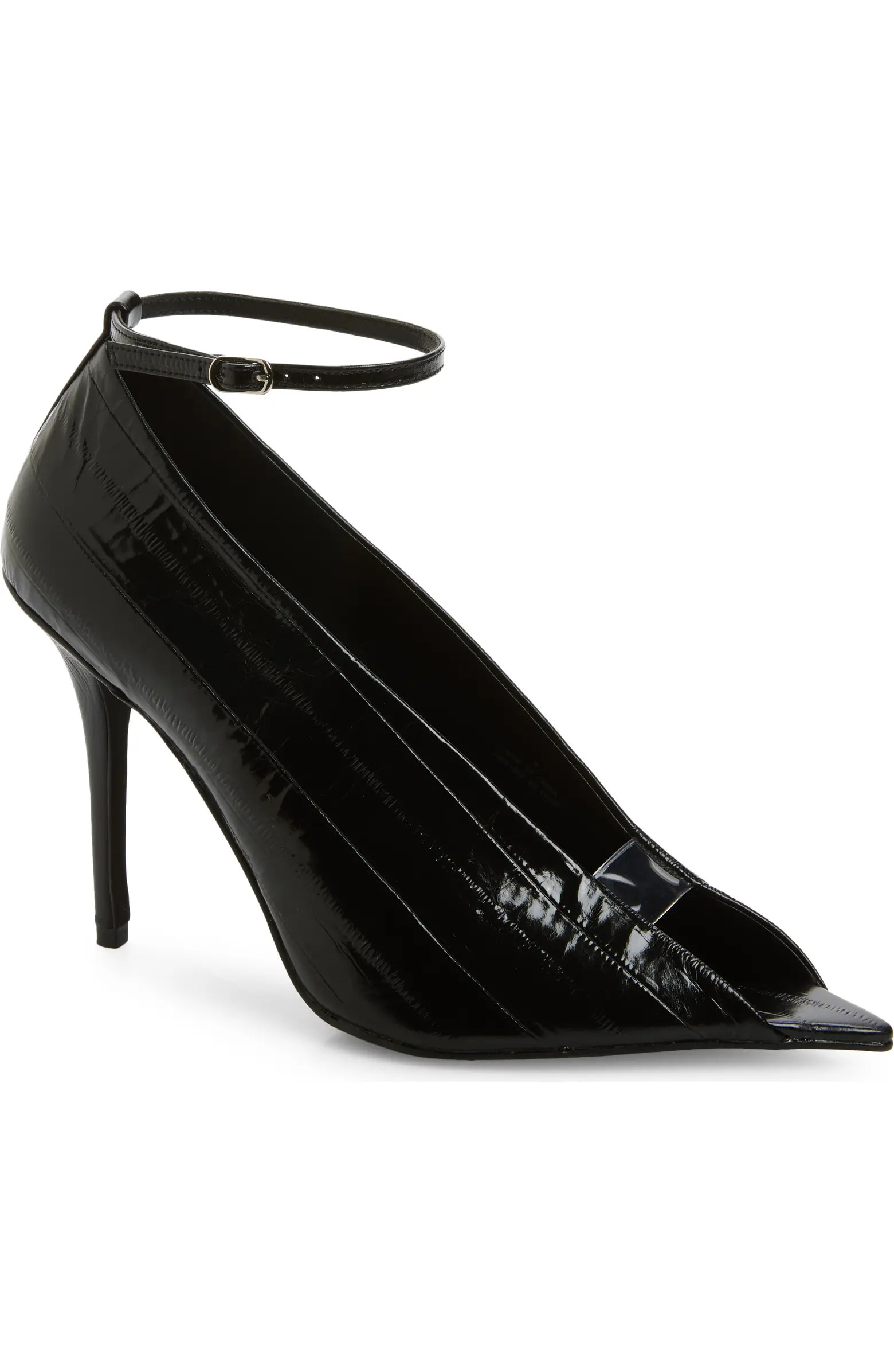 Jeffrey Campbell Inherit Ankle Strap Pointed Peep Toe Sandal (Women) | Nordstrom | Nordstrom