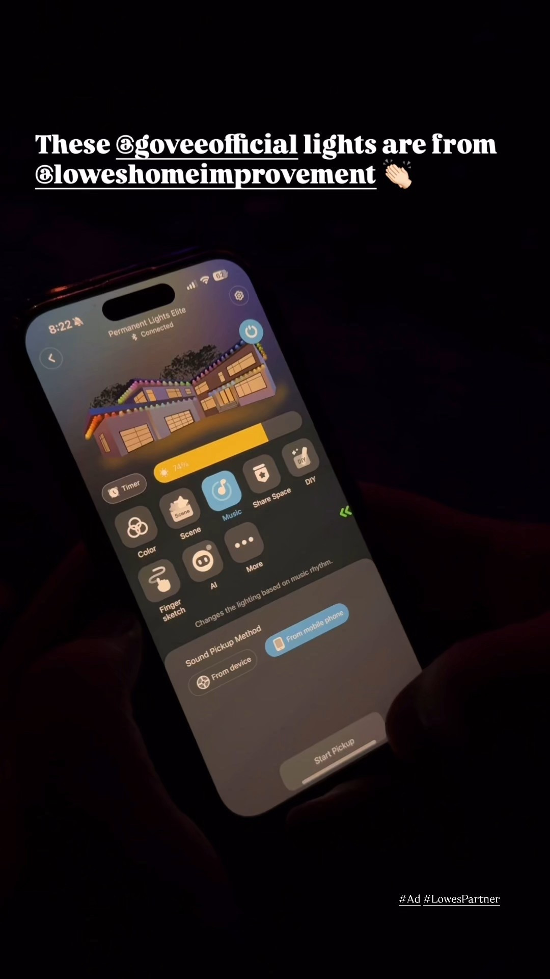 #ad | The Govee permanent lights from @loweshomeimprovement are becoming so popular (I’ve seen them a ton this year!) and they’re perfect for all holidays throughout the entire year! We are using them for outdoor Halloween decor and will be using them for outdoor Christmas decor as well.

Here’s a quick video showing you how the app is paired with the lights and how easy it is to change and sync to music. #LowesPartner

#LTKHome #LTKSeasonal #LTKHalloween