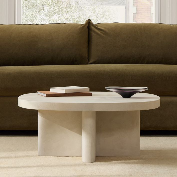 Palmetto Indoor/Outdoor Round Concrete Coffee Table (36") | West Elm (US)