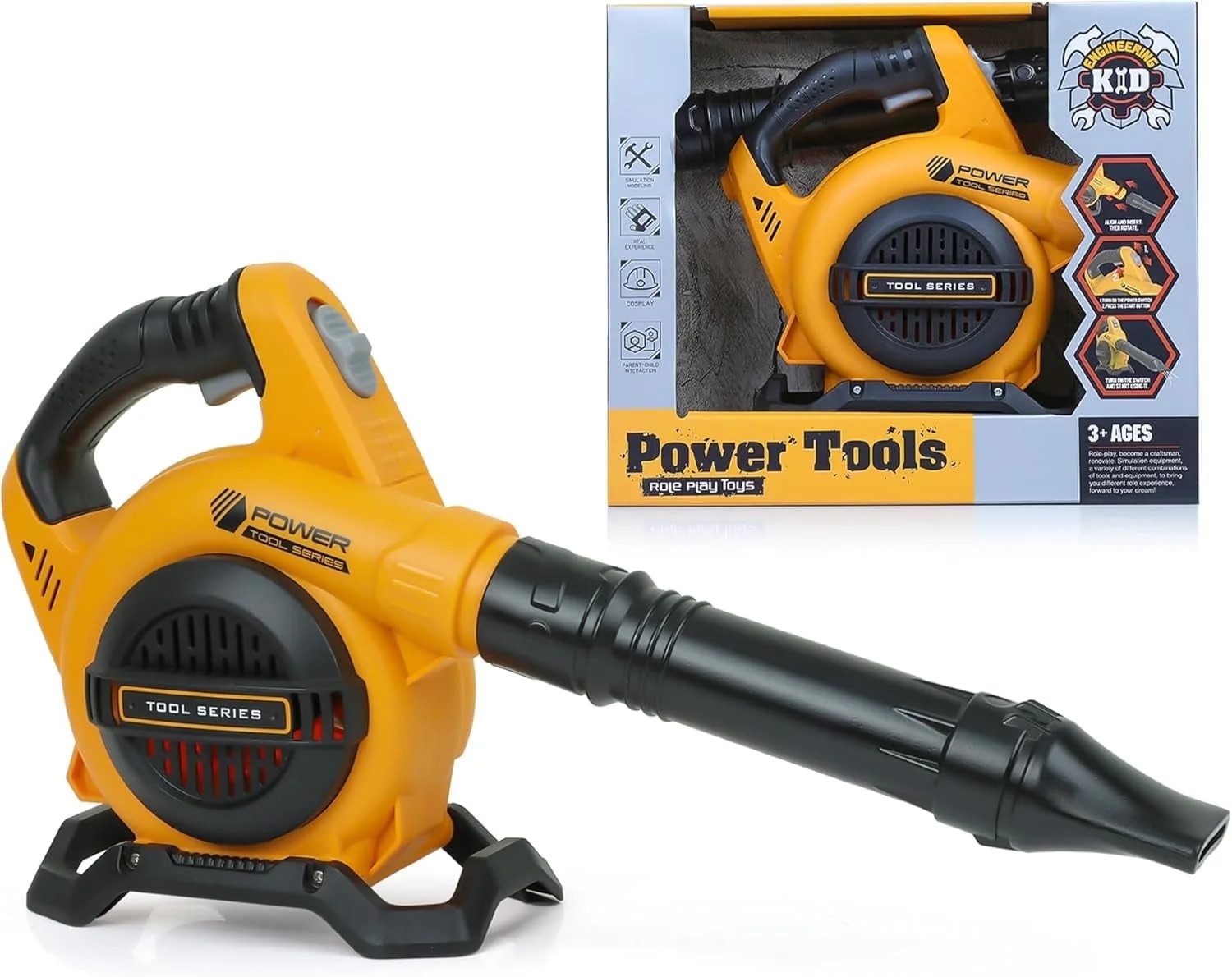 Adofi Leaf Blower Toy for Kids, Pretend Construction Tool with Sounds and Air, Toys  for Boys 3 6... | Walmart (US)