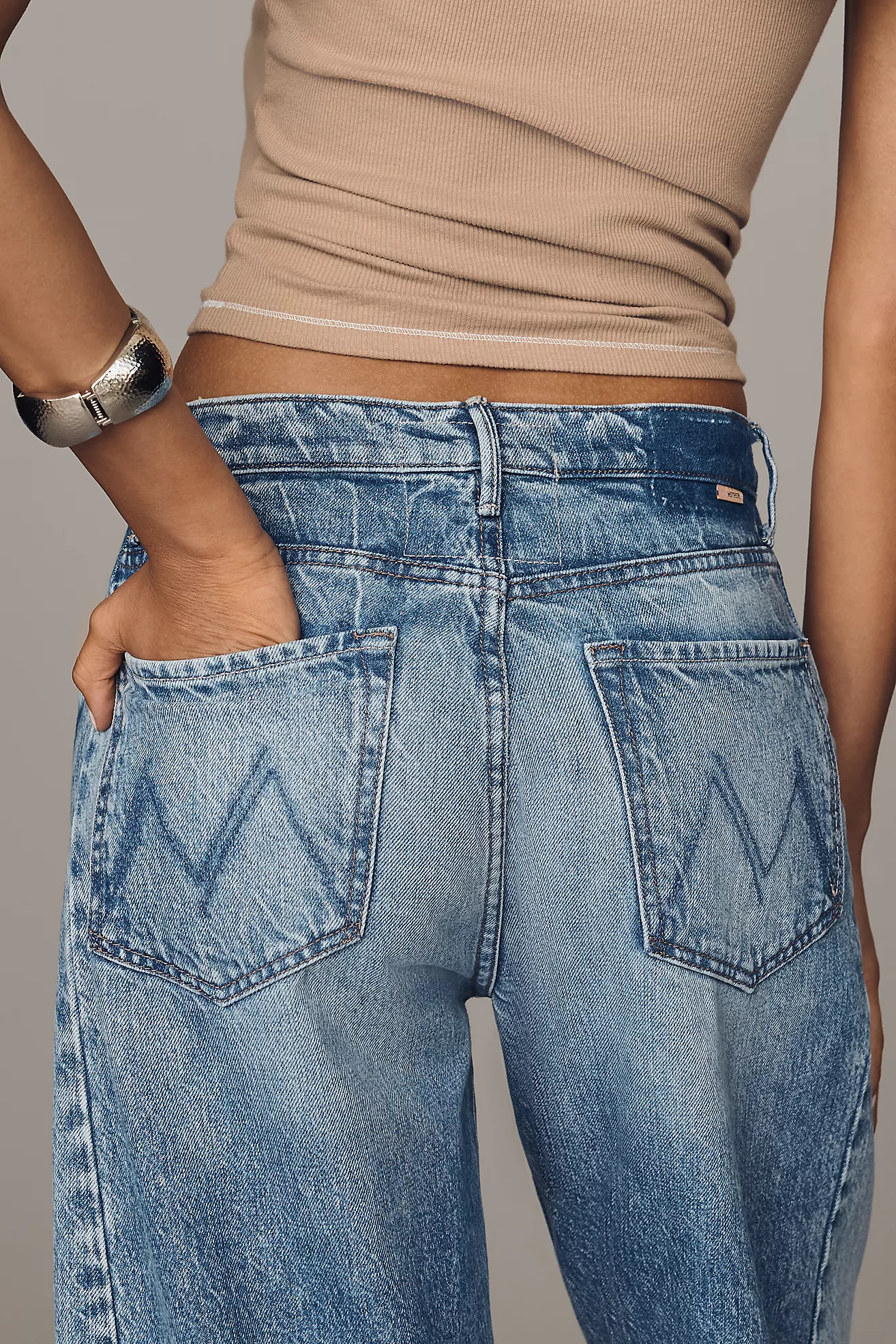 MOTHER Half Pipe High-Rise Tapered Ankle Jeans | Anthropologie (US)