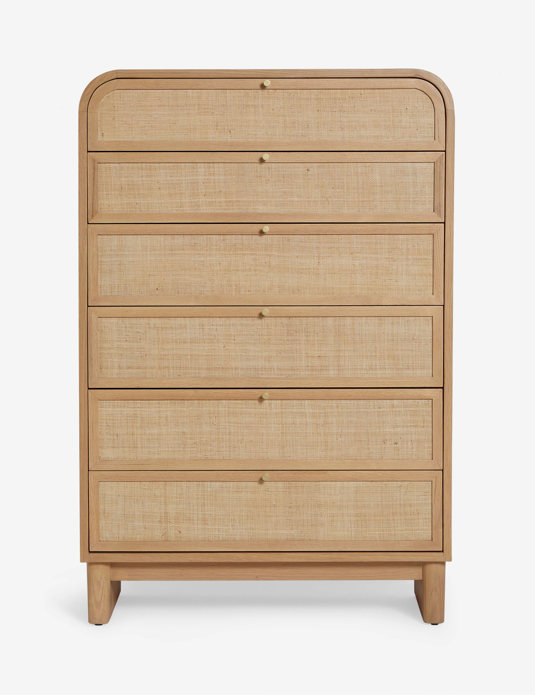 Suzette Tall Dresser, Natural Oak | Lulu and Georgia 