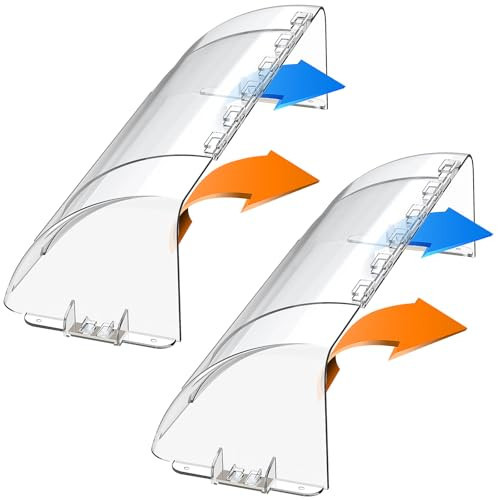 2 Pack Strong Magnetic Air and Heat Vent Deflectors for Floor, AC, Ceiling Registers and Sidewall Vents, Compatible with Vent Covers from 8.5” to 15” | Amazon (US)