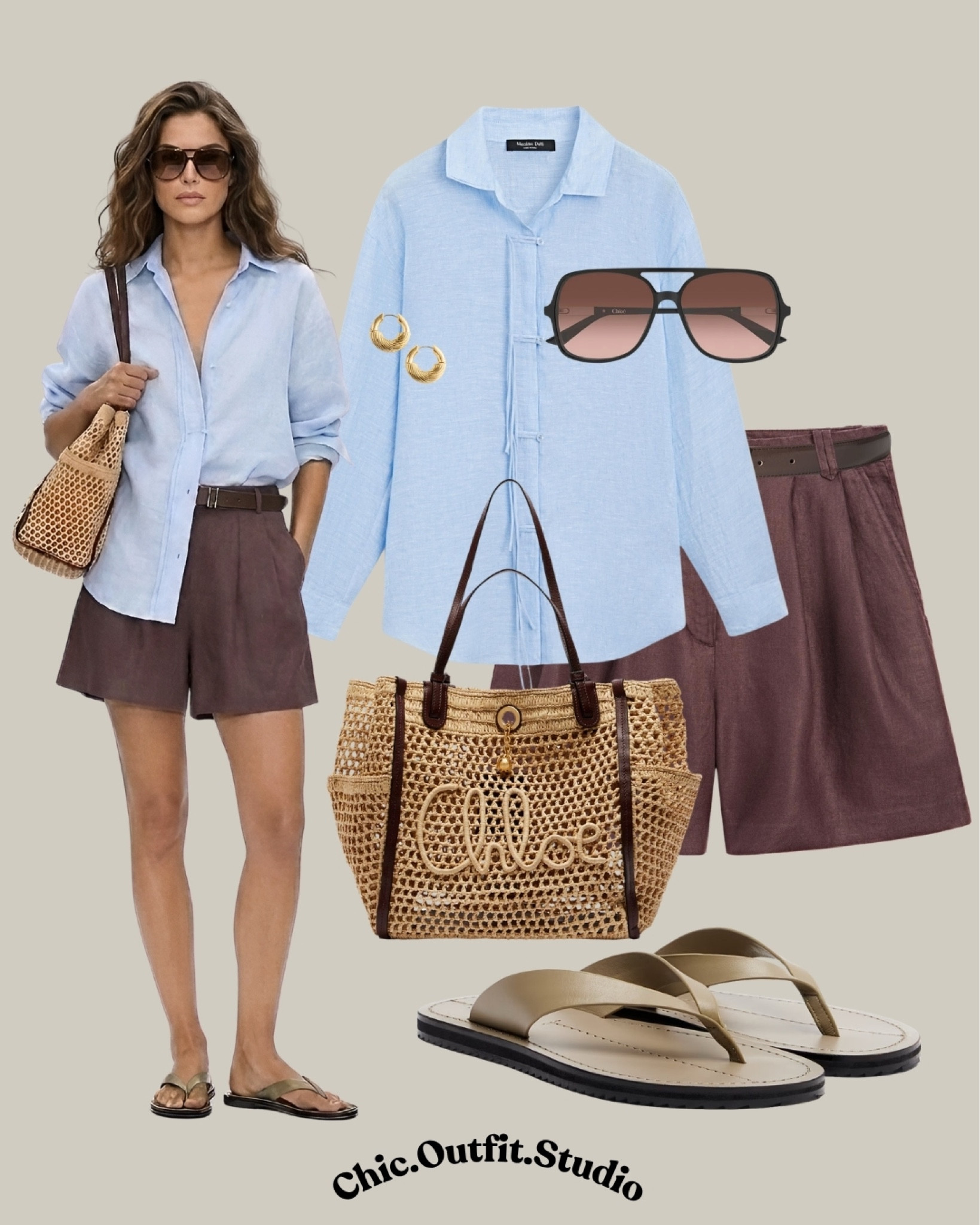 Blue Linen Shirt & Brown Linen Shorts | Relaxed European Summer Style

💫 Nothing feels more effortless than an oversized blue linen shirt styled with rich burgundy linen shorts. The relaxed silhouette, woven tote, and neutral sandals create a timeless European summer outfit that's comfortable yet elevated.
💫Perfect for city breaks, vacation mornings, sightseeing, coffee runs, beach towns, or casual weekend plans.
💫Tags: blue linen shirt outfit, burgundy linen shorts outfit, european summer outfit, linen outfit ideas women, relaxed chic style, vacation outfit women, minimalist summer fashion, coastal grandmother style, everyday summer outfit, casual luxury outfit, linen shorts outfit women


#LTKshoes #LTKsummer #LTKbag