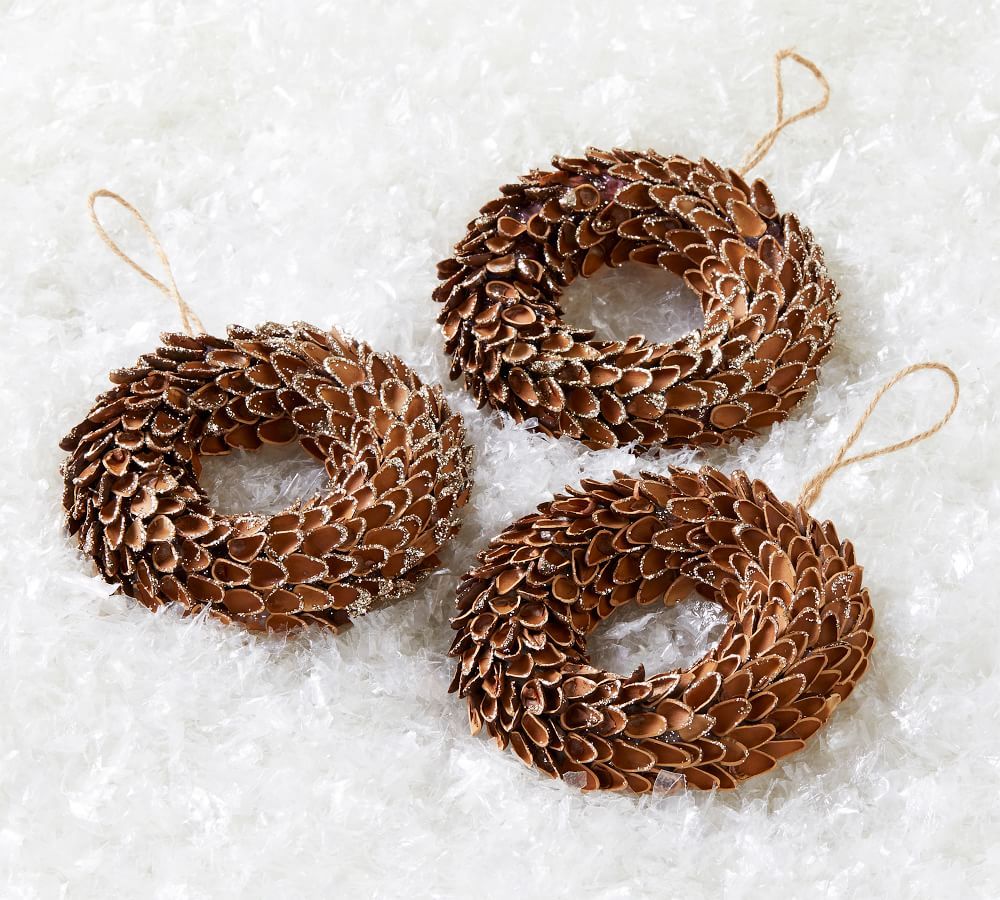 Pine Cone Wreath Ornament | Pottery Barn (US)