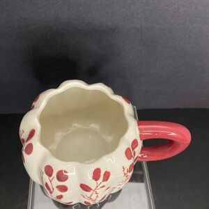 Anthropology Floral Pumpkin mug | Poshmark