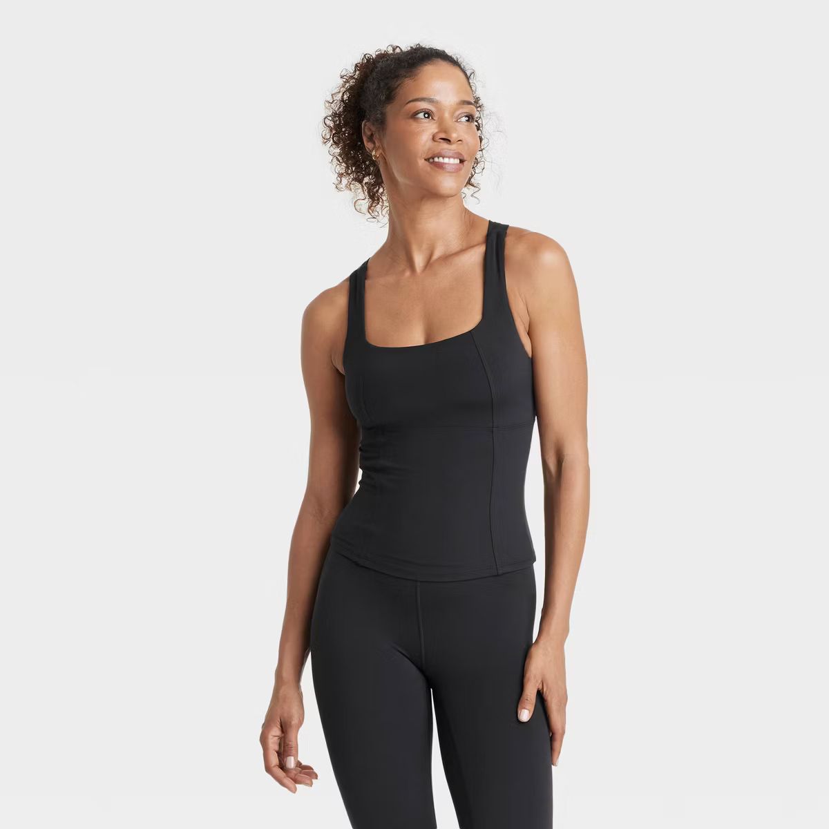 Women's Everyday Soft Twist Back Cropped Tank Top - All In Motion™ | Target