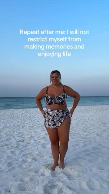 you deserve to live a full, happy life 🫶 don’t wait around on the sidelines 

#bodyimagehealing #selfacceptancejourney

#LTKMidsize #LTKSwim