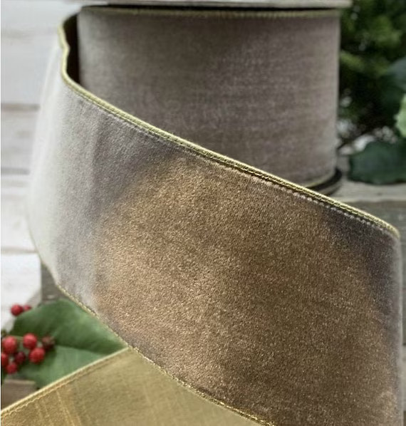 LUXE Designer Ribbon: D. Stevens 2.5 X 10yds Velvet - Etsy | Etsy (US)