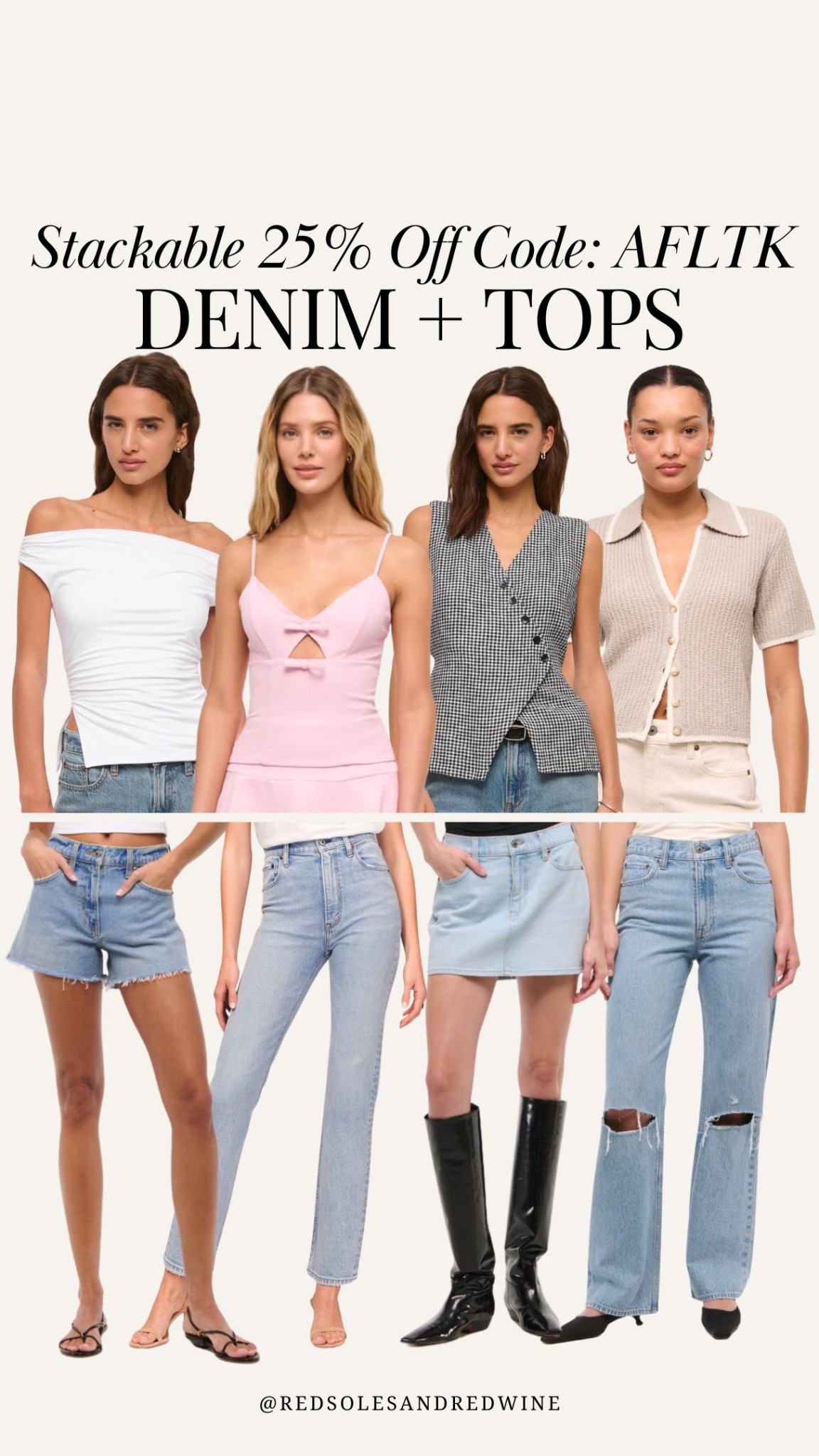 NEW Abercrombie new arrivals plus a STACKABLE 25% off code: AFLTK

Spring abercombie styles I love, old money tops, old money style, quiet luxury outfits, spring top, abercrombie denim, denim shorts, denim mini skirt 

 

#LTKFindsUnder100 #LTKSpringSale #LTKSaleAlert