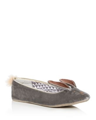 Women's Bellamo Velvet Bunny Slippers | Bloomingdale's (US)