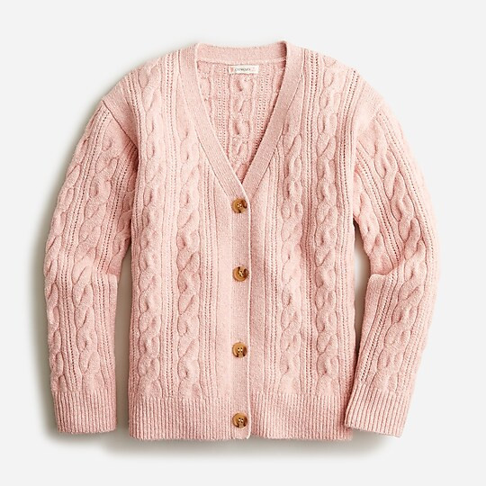 Girls' oversized cotton cardigan sweater | J. Crew US