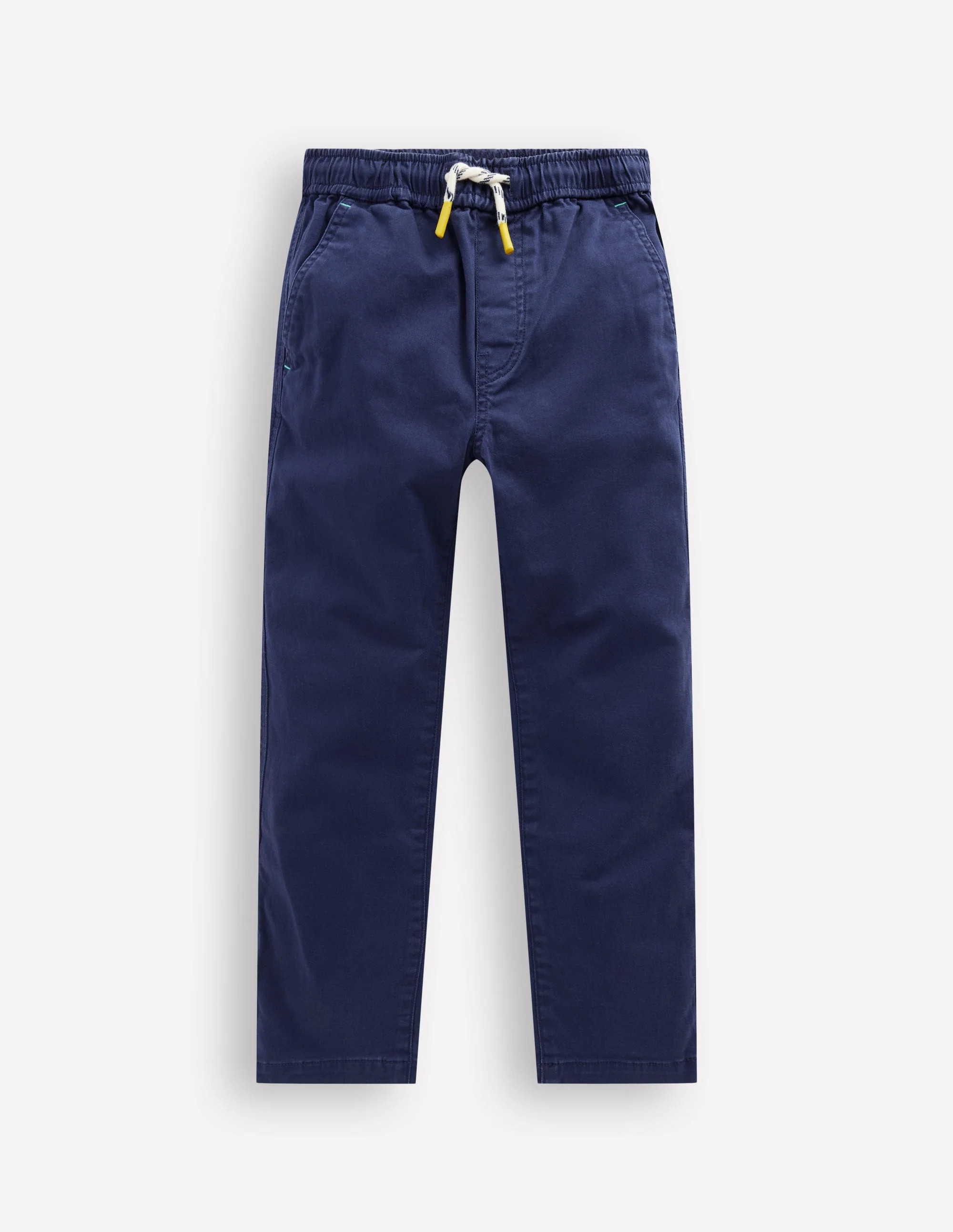 Slim Pull On Trousers-College Navy Twill | Boden (US)