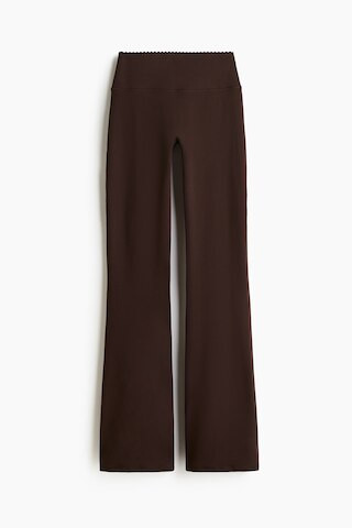 H & M - Flared sports leggings with SoftMove - Brown | H&M (UK, MY, IN, SG, PH, TW, HK)