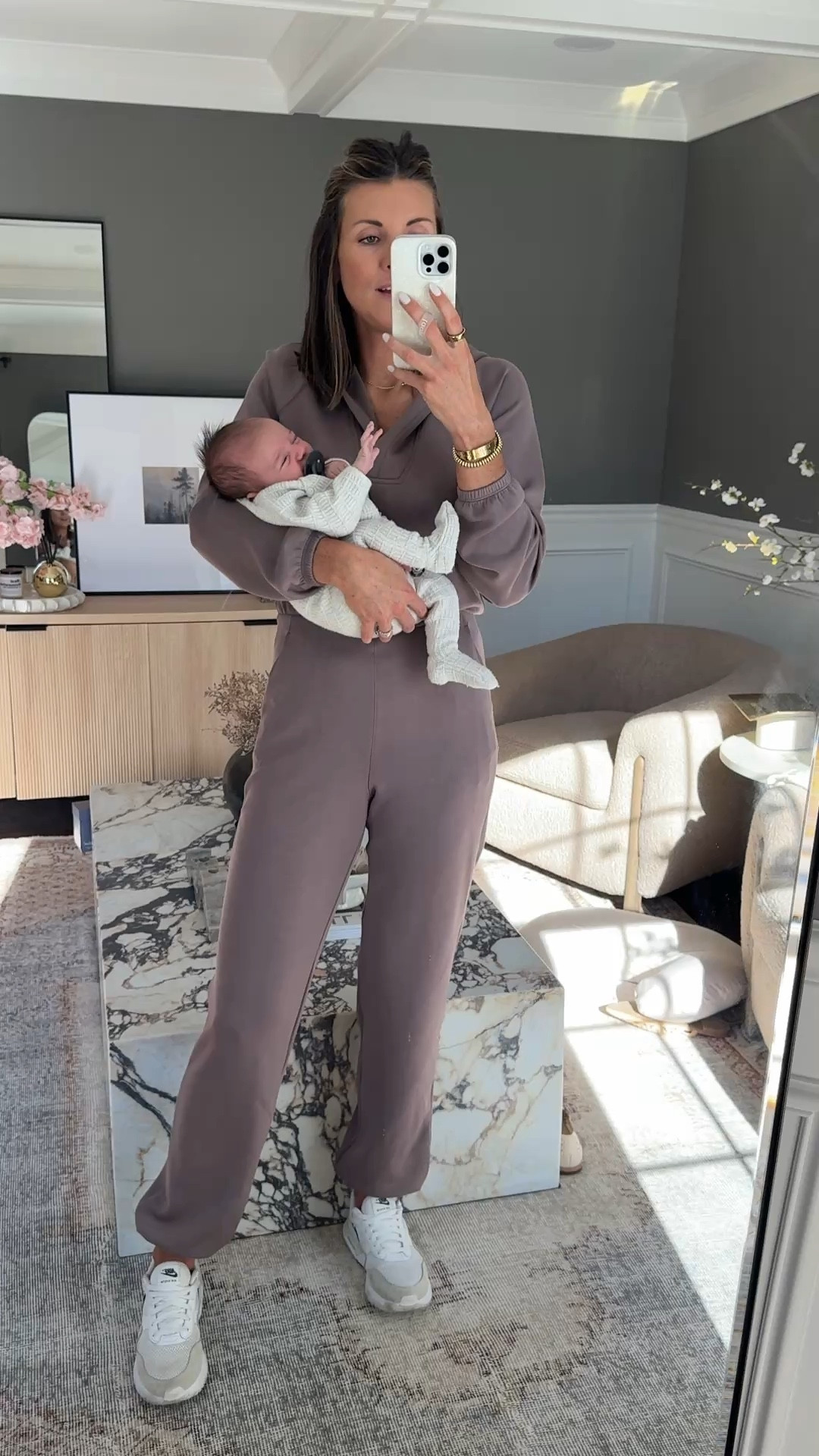 I love this color Spanx jumpsuit and it’s currently 40% off!! This is part of the air essentials collection and it’s a bus seller each time! This collection is super silky, soft and stretchy. I am wearing an extra small tall! I’m 5’9”  

#LTKSpringSale #LTKActive #LTKSaleAlert