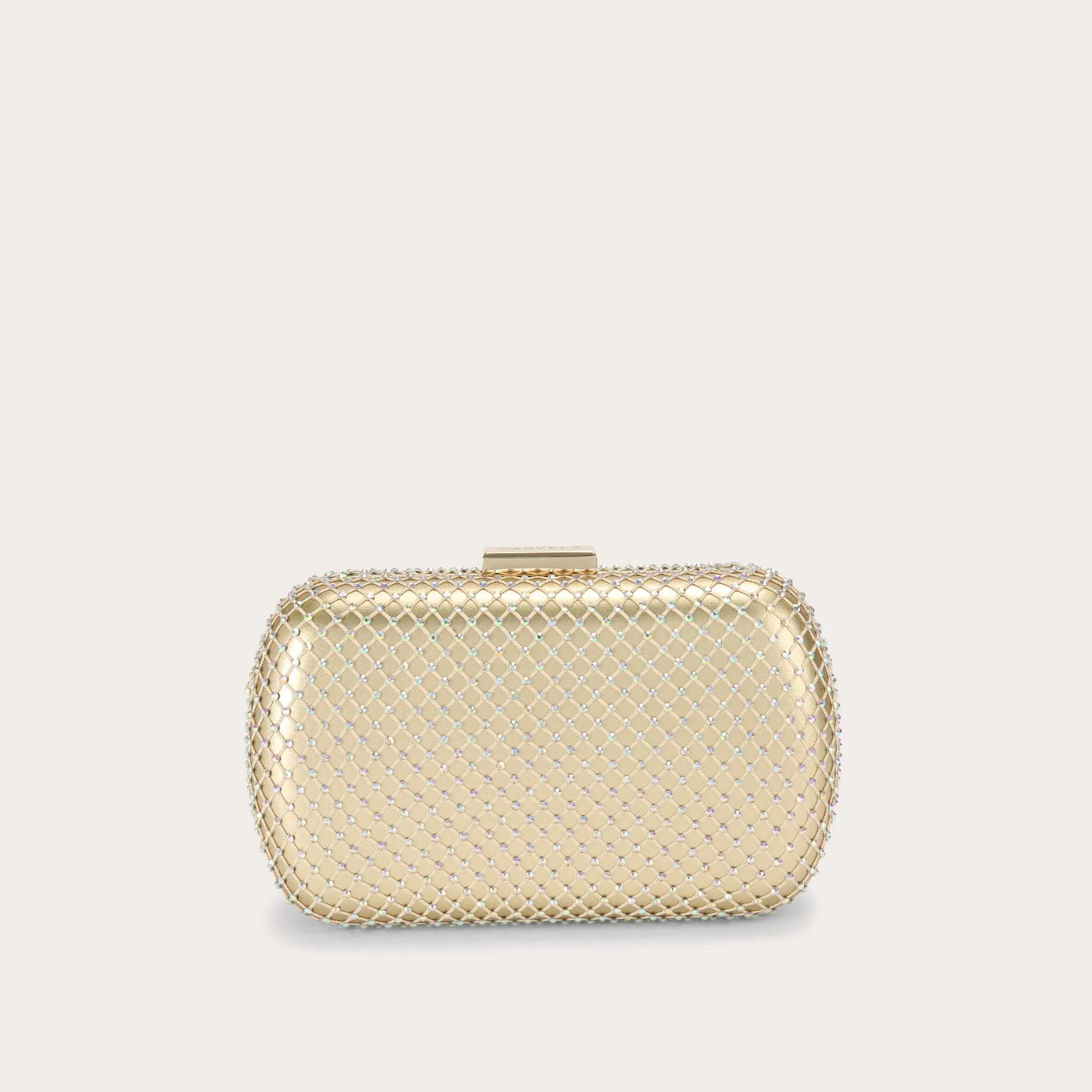 HOTSOX CLUTCH Gold Crystal Clutch Bag by CARVELA | Carvela