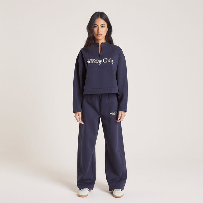 Straight Leg Joggers - Ink Blue | Lounge (UK)