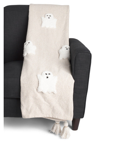 Made In India Slub Tufted Ghost Throw | TJ Maxx