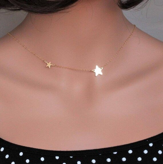 Christmas Gift for Her  Star Necklace Gold/silver-star | Etsy | Etsy (US)