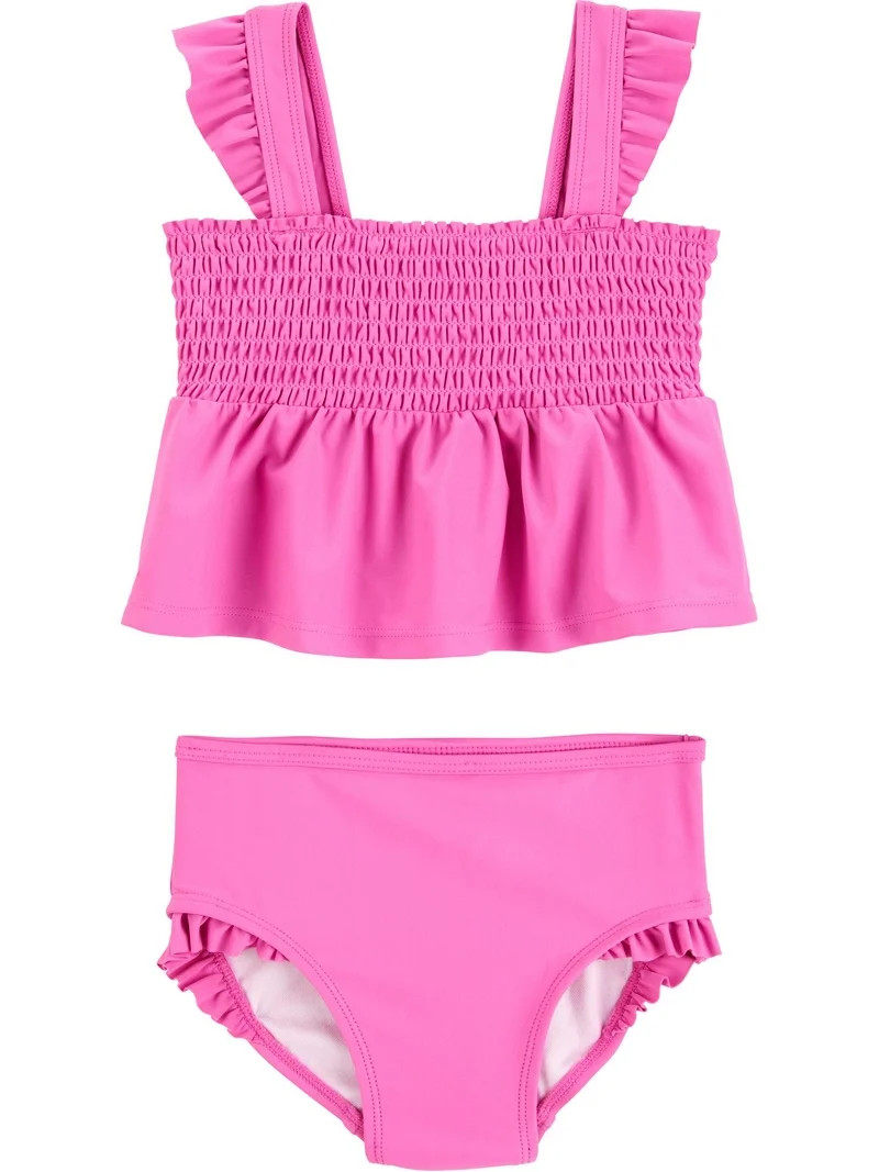Carter’s Child of Mine Baby and Toddler Girl Two-Piece Swimsuit Set, Sizes 0/3M-5T | Walmart (US)
