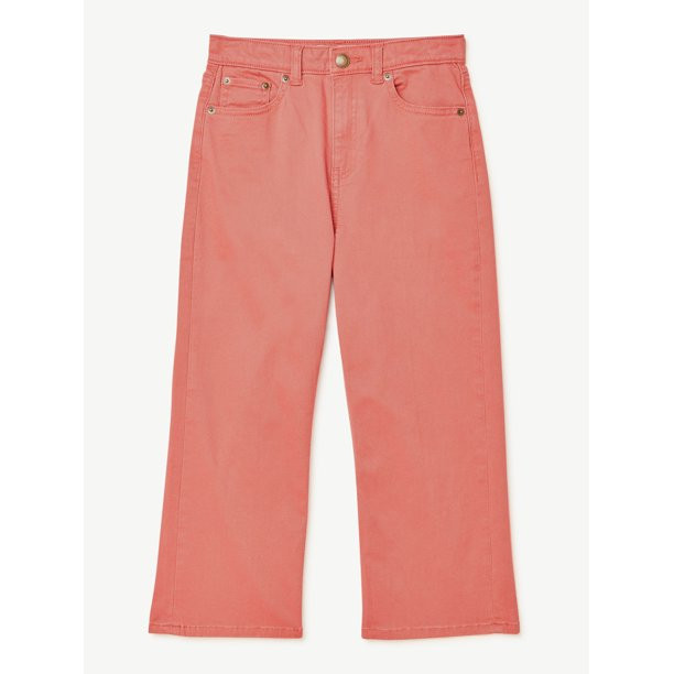 Free Assembly Girls True Waist Wide Leg Jeans, Sizes 5-18 | Walmart (US)