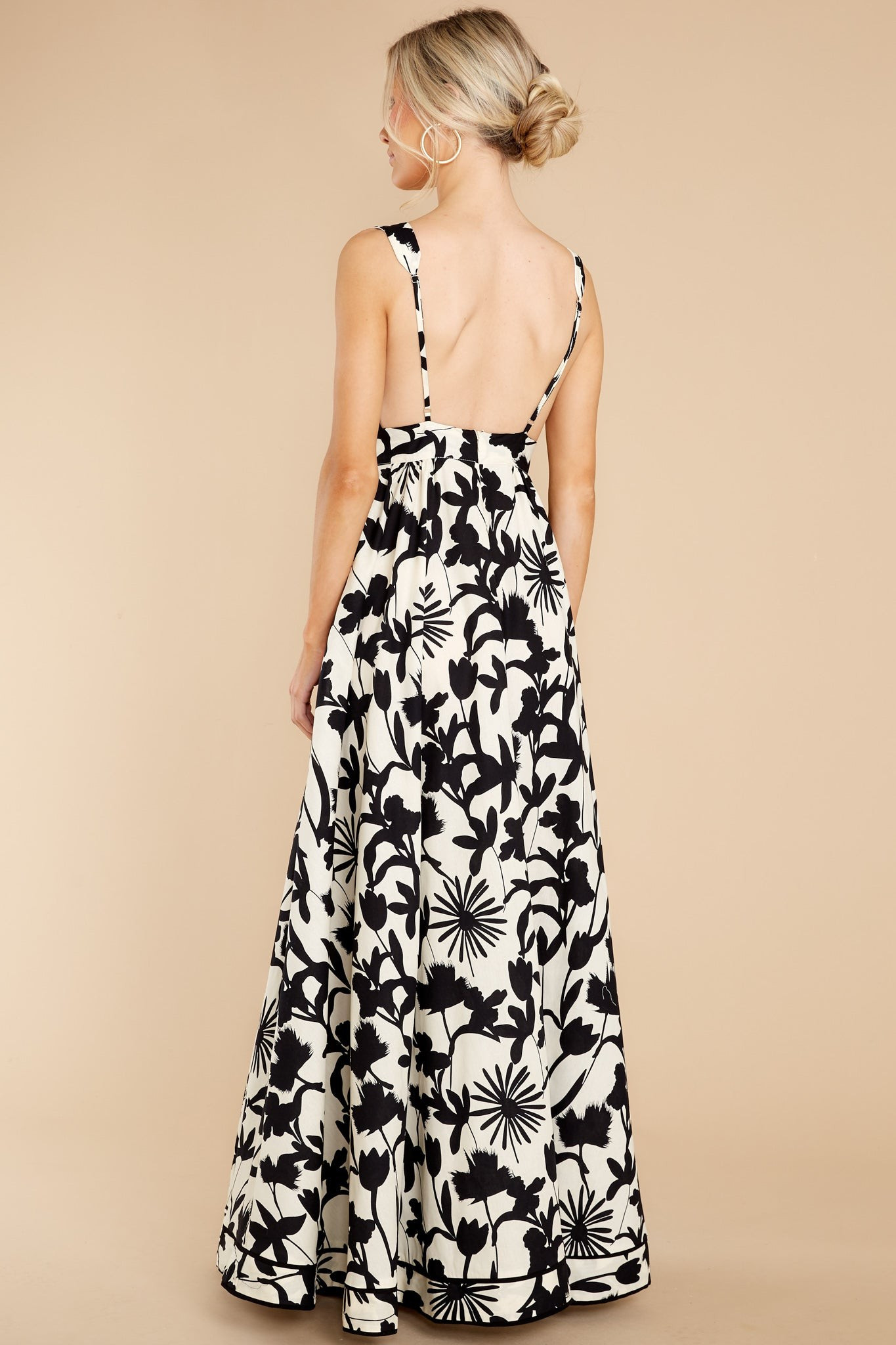 Subtly Sweet Black Multi Print Maxi Dress | Red Dress 