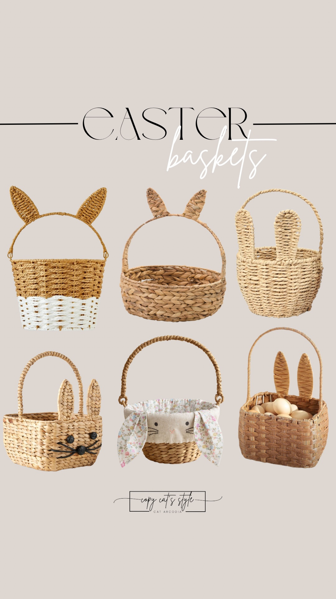 Easter Baskets!! The cutest spring bunny baskets! Amazon Easter baskets, Walmart Easter baskets, Pottery Barn Easter baskets. 

#LTKFamily #LTKSeasonal #LTKFindsUnder50