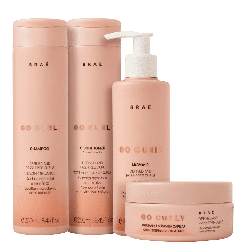 Kit Braé Go Curly Quarteto (4 Produtos) | Beleza Na Web (BR)