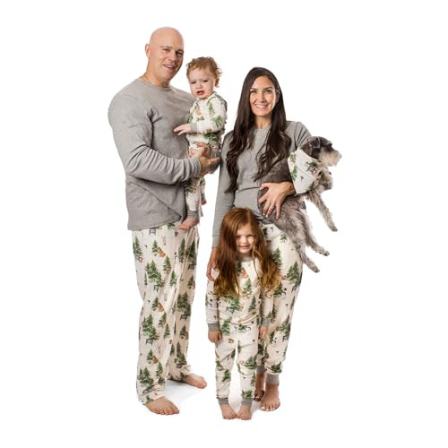 Burt's Bees Baby Unisex Baby 2-Piece Family Jammies Matching Holiday Organic Cotton Pajamas, Christmas Tree Farm 2024, 18 Months | Amazon (US)