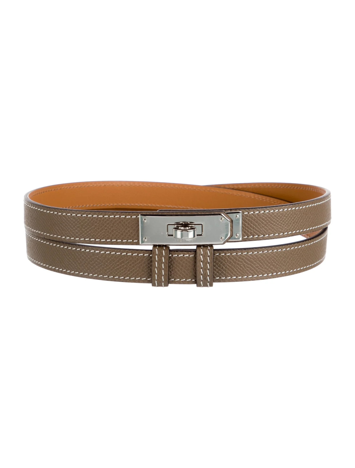 18 mm Epsom Leather Kelly Belt | The RealReal