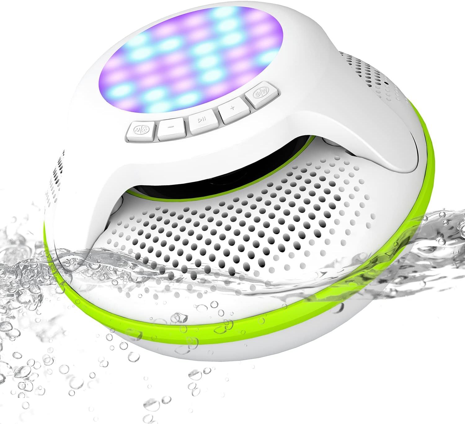Pool Floating IPX7 Waterproof Bluetooth Speaker, Portable Wireless Shower Speakers with Deep Bass... | Amazon (US)